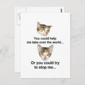 Wereldwijde dominantie briefkaart (Voorkant / Achterkant)