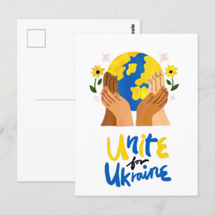 Wereldwijde eenheid voor Oekraïne Briefkaart