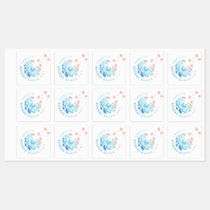 Wereldwijde etiketten voor toegangsbalken op dag labels