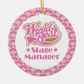Wereldwijde Gift Ornament van de Manager van het B (Voorkant)