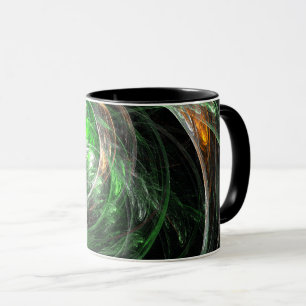 Wereldwijde groene Abstracte koffie-Mok Mok