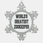 Wereldwijde grootst Zoökeeper Tin Sneeuwvlok Ornament (Voorkant)