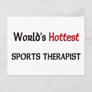 Wereldwijde hotste sporttherapist briefkaart