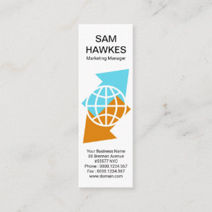 Wereldwijde internationale invoer van Pijl Mini Visitekaartje