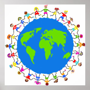 Wereldwijde Kinderen Poster