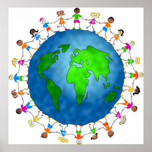 Wereldwijde Kinderen Poster