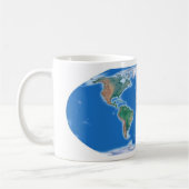 Wereldwijde koffiebeker Wereldkaart Koffiemok (Links)