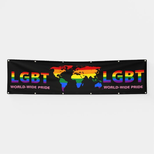 WERELDWIJDE LGBT PRIDE PARADE BANNER (Horizontaal)