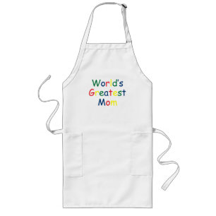 Wereldwijde mam lang schort