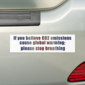 Wereldwijde opwarming bumpersticker (Op auto)