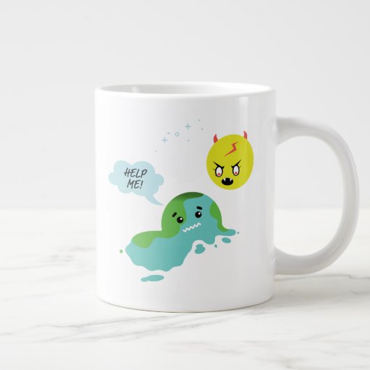 Wereldwijde opwarming extra grote beker (Rechts)