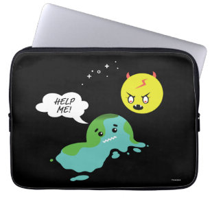 Wereldwijde opwarming laptop sleeve