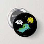 Wereldwijde opwarming ronde button 5,7 cm (Voorkant /achterkant)