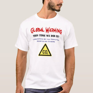 Wereldwijde opwarming t-shirt