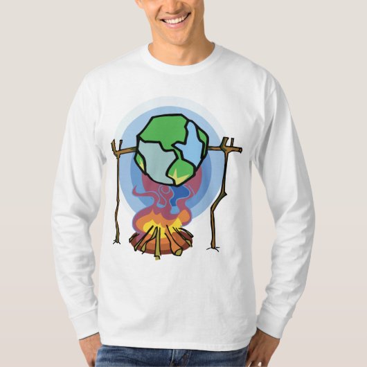 Wereldwijde opwarming t-shirt (Voorkant)