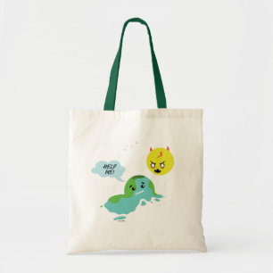 Wereldwijde opwarming tote bag