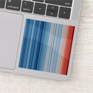 Wereldwijde opwarmingstemperaturen Klimaatverander Sticker