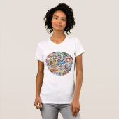 Wereldwijde oriëntatiepunten t-shirt (Voorkant volledig)