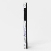 Wereldwijde paspoortzegels op een iPhone/iPad-draa Case-Mate iPhone Case (Achterkant/links)