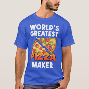 Wereldwijde Pizza Maker Pizzeria Italiaans voedsel T-shirt