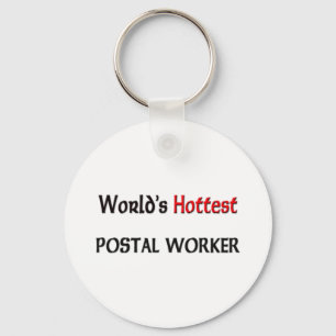 Wereldwijde postwerker sleutelhanger