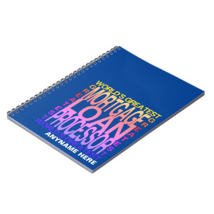 Wereldwijde processor met de grootste hypotheeklen notitieboek