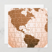 Wereldwijde Puzzle-uitvindingen Kaart (Voorkant / Achterkant)