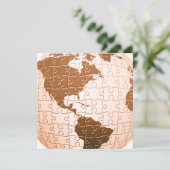 Wereldwijde Puzzle-uitvindingen Kaart (Staand voorkant)