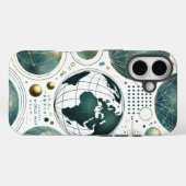 Wereldwijde reiziger: Chic World iPhone Case (Achterkant (horizontaal))