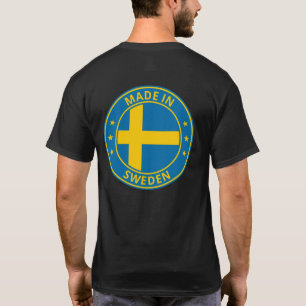 Wereldwijde reiziger - Gemaakt in Sverige Zweden T-shirt