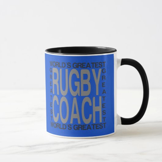 Wereldwijde rugbycoach mok (Rechts)