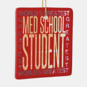 Wereldwijde schoolstudent keramisch ornament (Rechts)