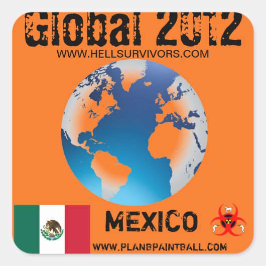 Wereldwijde Sticker Mexico 2012 (Voorkant)