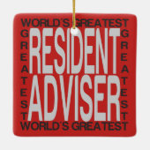 Wereldwijde verblijfsadviseur keramisch ornament (Achterkant)
