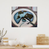 Wereldwijde vernietiging poster (Keuken)