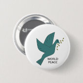 WERELDWIJDE VREDESBUTTON RONDE BUTTON 5,7 CM (Voorkant /achterkant)