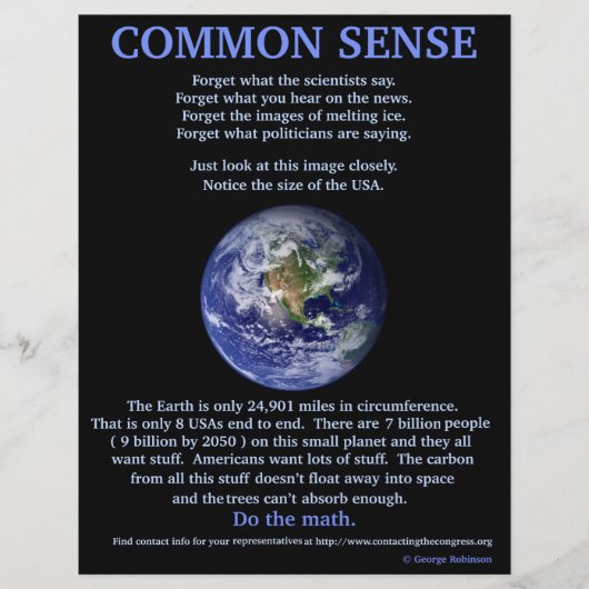 Wereldwijde Warming, 8,5 x 11-inch brochure (Voorkant)