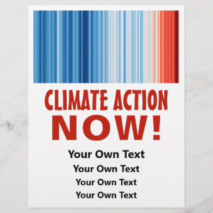 Wereldwijde Warming Stripes Climate Change Earth Flyer