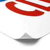 Wereldwijde Warming Stripes Klimaatverandering Aar Poster (Hoek)