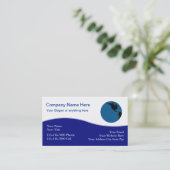 Wereldwijde Wereldbol Visitekaartjes (Staand voorkant)