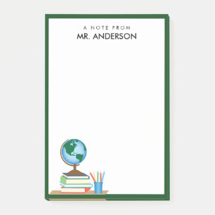 Wereldwijde Wereldbol voor de stapel boeken - Gepe Post-it® Notes