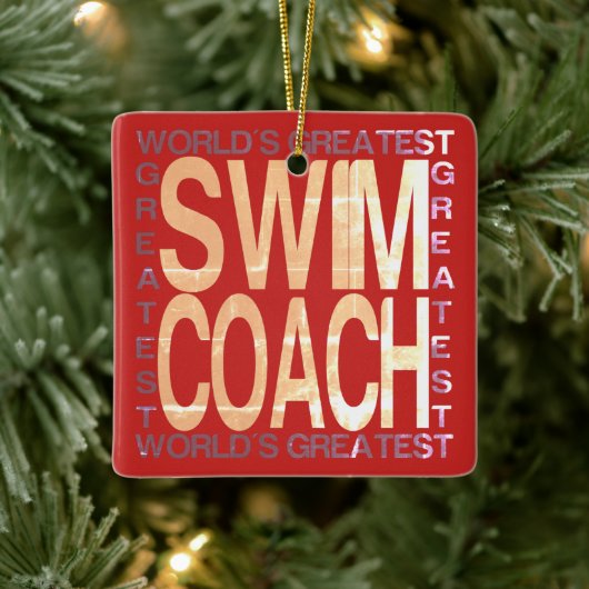 Wereldwijde wim-coach keramisch ornament (Boom)