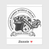 Wereldwijde WRWR-decimaal Sticker (Vel)