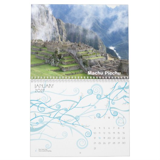 wereldwonderen kalender (Jan 2027)