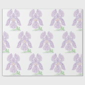 Wereldwoord iris inpakpapier (Vlak)