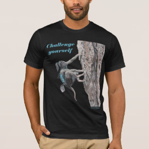 Wererat Meisje Rock Klimmen Sport Fantasy Art Shir T-shirt