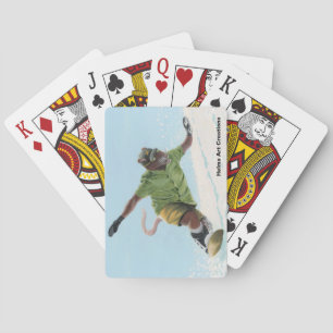 Wererat Snowboarder Fantasy Art Speelkaarten