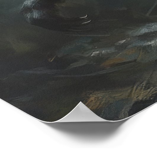 Werewolf Dans La Nuit, Affiche D'Art Imprimer (Coin)