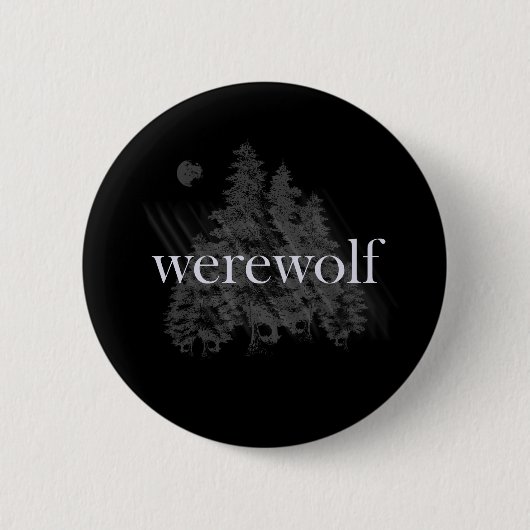 Werewolf Forest Ronde Button 5,7 Cm (Voorkant)