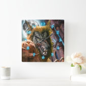 Werewolf Full Moon Fever Vierkante Klok (Huis)